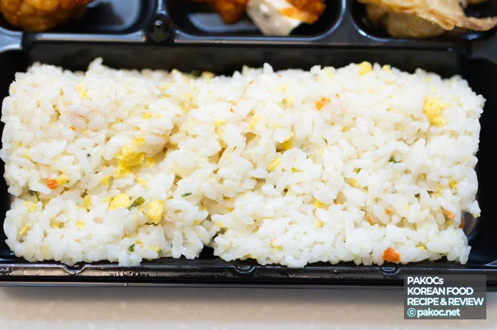 Aspecto de la bandeja china después de calentarla