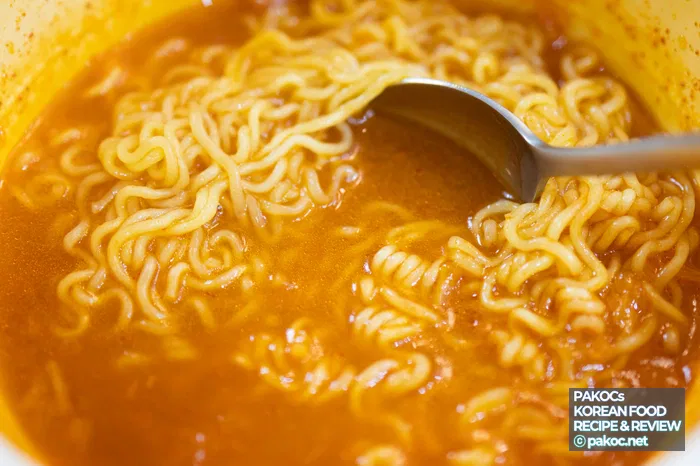 김치찌개 컵라면 조리법 정보
