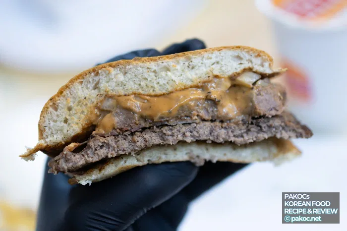 후추 맛 강조 버거