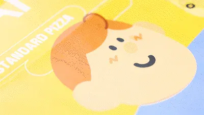 마일드한 맛 자극적이지 않은 피자