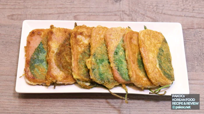 깻잎 물기 완전제거