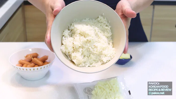 Arroz frito con kimchi hecho con kétchup