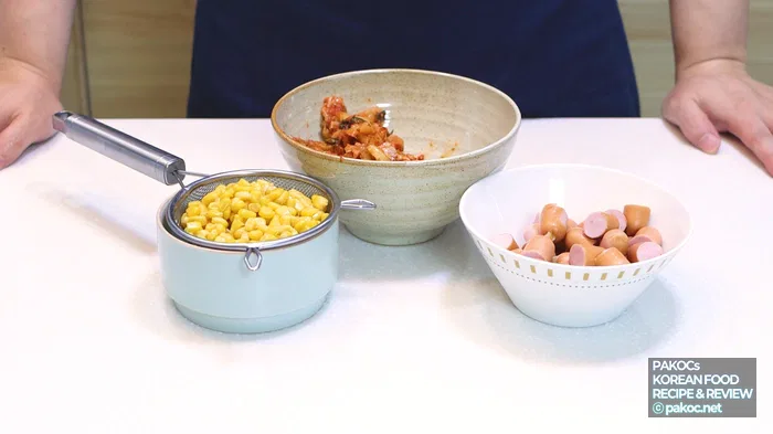 Maíz con queso con sal y pimienta