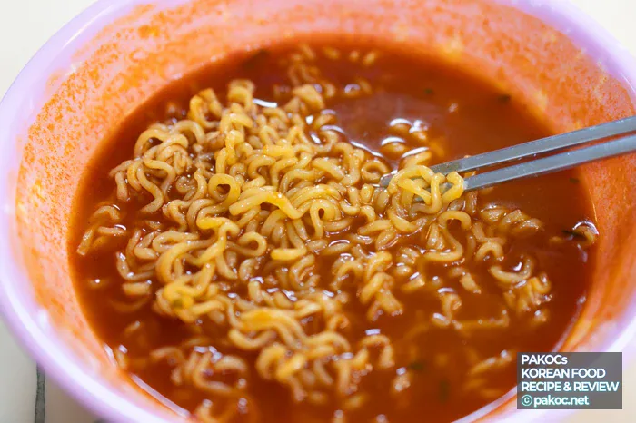Photo of enjoying Instant Rabokki at home