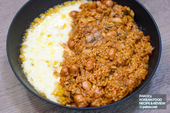 고소한 연유 버터 콘치즈 비주얼