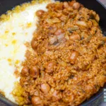 고춧가루 넣은 볶음밥 조리