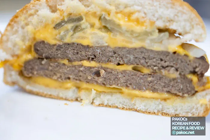 Percepción del tamaño de la hamburguesa