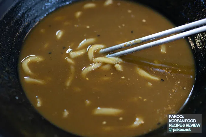 부드러운 우동면 특징 사진