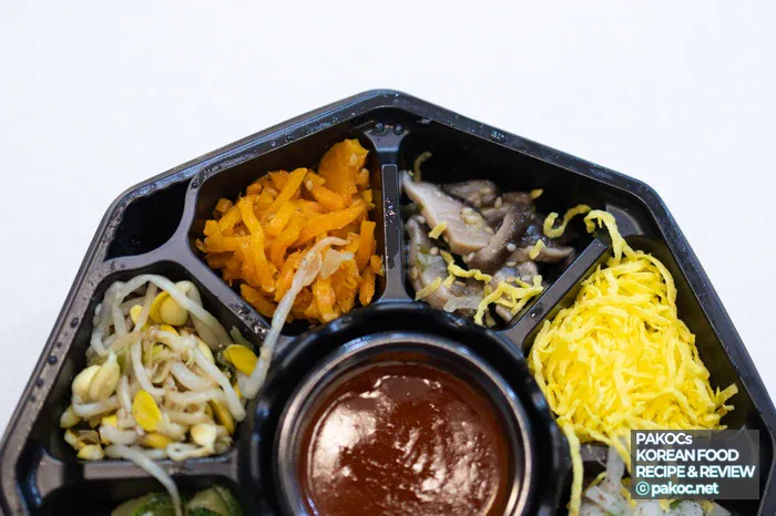 Spring season deodeok stir-fry bibimbap