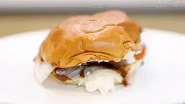 Smoke Beef Rib sandwich burger highlights
