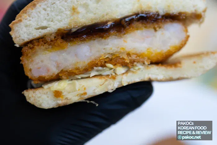 フランクチキンバーガーの肉汁レビュー