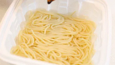 Buldak cheese seaweed pasta full composition