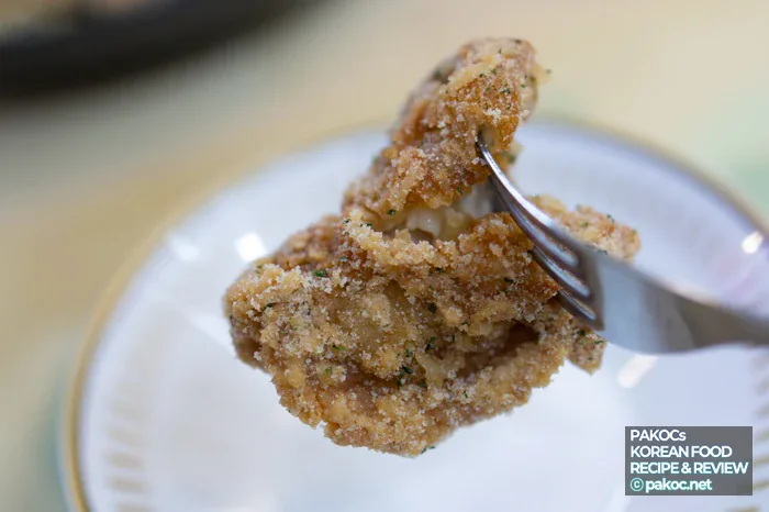 フライドチキンのピリ辛の味