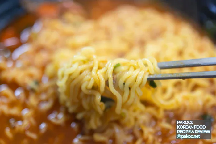 プデチゲラーメンの食事の満足感の画像