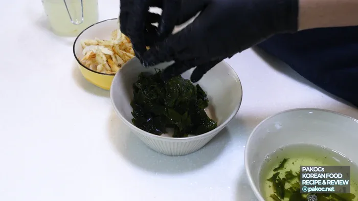 ファンテワカメスープの強火での調理方法