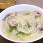 【韓国】タッカンマリ カルグクス レシピ 4人前ワンポット料理 대파 썰기 준비 과정