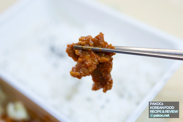 Keeping the rice's natural texture